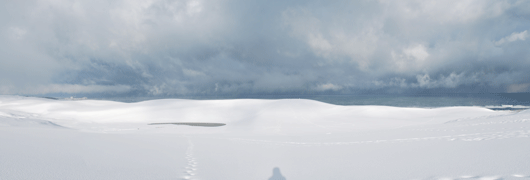 「馬の背」の風景－雪景色