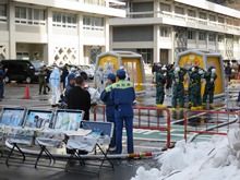 弾道ミサイル落下を想定した鳥取県国民保護実動訓練2