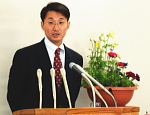 知事記者会見の写真