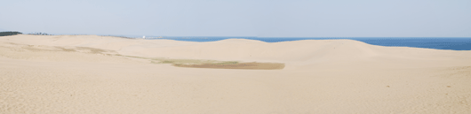 「馬の背」の風景－白砂の雄大な姿