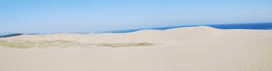 「馬の背」の風景－白砂がどっしりと横たわっています