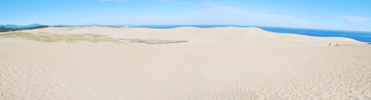 「馬の背」の風景－白砂が美しい景色です
