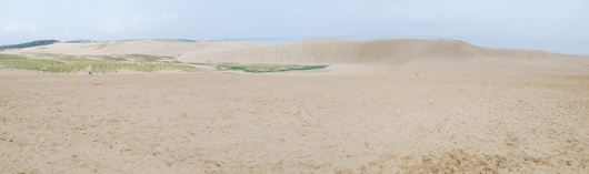 「馬の背」の風景－薄曇りのなかに横たわる第二砂丘列