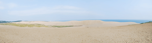 「馬の背」の風景－白砂が横たわっています