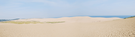 「馬の背」の風景－サラサラの白砂です