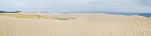 「馬の背」の風景－サラサラした白砂が広がっています