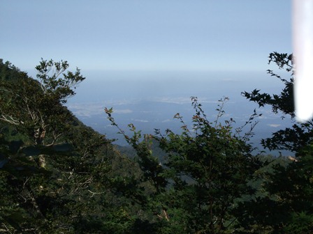 鳥越峠からの北東方向の眺め