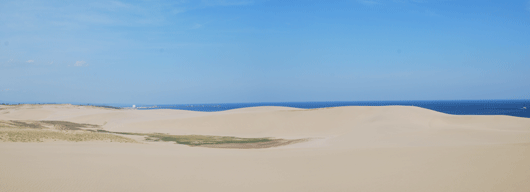 「馬の背」の風景－サラサラの砂でベストコンディションです