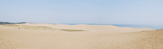 「馬の背」の風景－白砂が広がっています