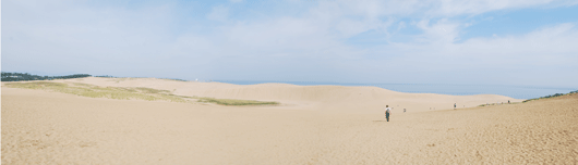 「馬の背」の風景－サラサラした白砂が広がっています