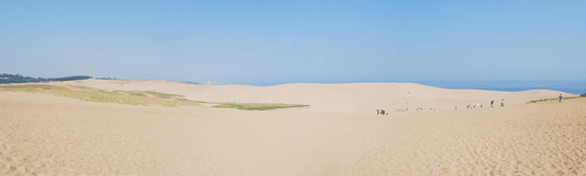 「馬の背」の風景－砂がさらさら