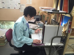 ミュー設計工房さんでの実習の様子