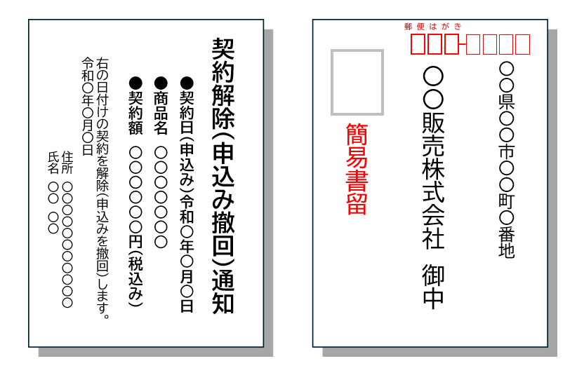 ハガキ見本
