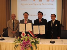 マヒドン大学・タイ工業連盟（医療機器）・鳥取県　覚書署名セレモニー