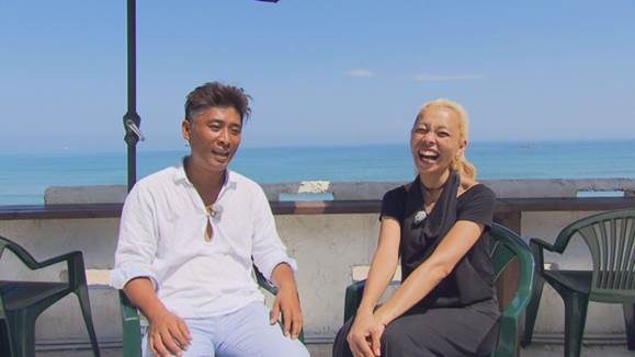 カフェ経営の喜瀬さんご家族(岩美町) カフェ経営の喜瀬さんご家族(岩美町)