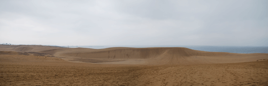 「馬の背」の風景－どんよりとした空模様