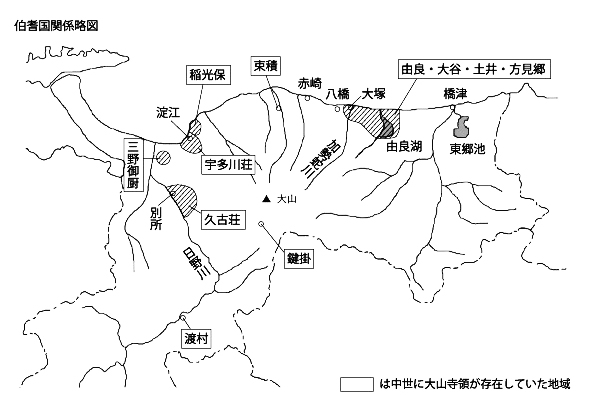 伯耆国関係略図