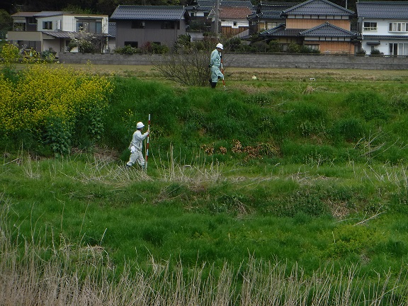 堤防の点検