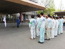 平成28年熊本地震被災地への職員派遣 出発式1