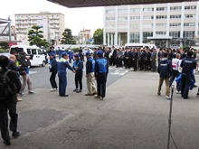 平成28年熊本地震被災地への保健師・鳥取DMAT 出発式2