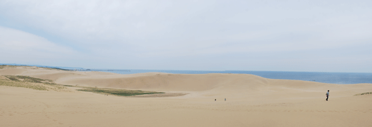 「馬の背」の風景－曇り空です