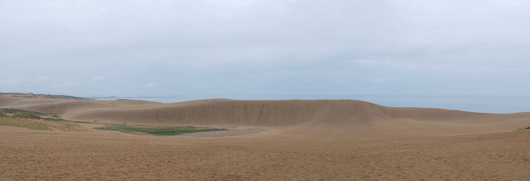 馬の背「」の風景－静かな砂丘
