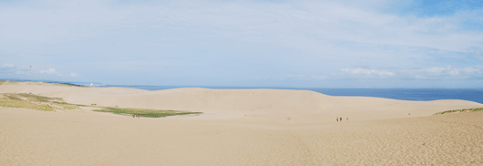 「馬の背」の風景－白い砂と青い海