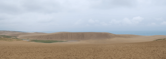 「馬の背」の風景ー静かな砂丘