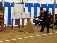 鳥取県立中央病院建替整備工事安全祈願祭・起工式1