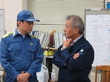 中部管内被害状況現地確認及び激励11