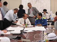 中部管内被害状況現地確認及び激励7