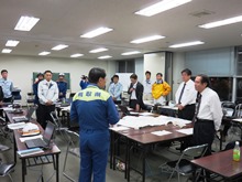 中部管内被害状況現地確認及び激励8