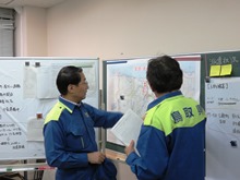 中部管内被害状況現地確認及び激励10