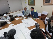 中部管内被害状況現地確認及び激励1