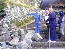 被害状況現地視察及び激励3