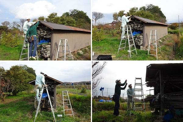 加藤住建さんでの実習の様子