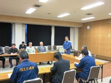 漁船転覆に係る現地対策本部会議1