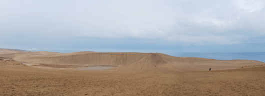 「馬の背」の風景－白波が立っています