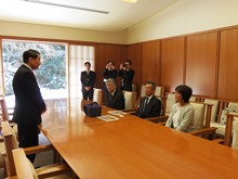 平成28年度新嘗祭献穀者知事感謝状贈呈式及び伝達書授与式1
