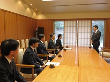 鳥取米子ソーラーパーク株式会社からの鳥取県中部地震の復興に係る寄附金贈呈式2
