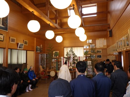 山開き式の様子