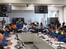 弾道ミサイル落下を想定した対応シミュレーション訓練1