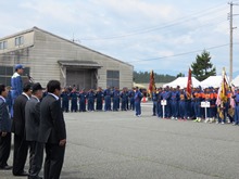 第63回鳥取県消防ポンプ操法大会 開会式1