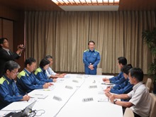平成29年台風第3号に係る台風説明会及び鳥取県災害警戒連絡会議