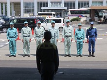 鳥取県職員災害応援隊の福岡県朝倉市への災害派遣出発式1