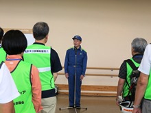 平成29年九州北部豪雨災害に係る「鳥取県災害ボランティア隊」出発式2