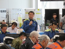 ミサイル落下を想定した鳥取県国民保護訓練1