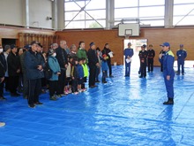 弾道ミサイルを想定した住民避難訓練2