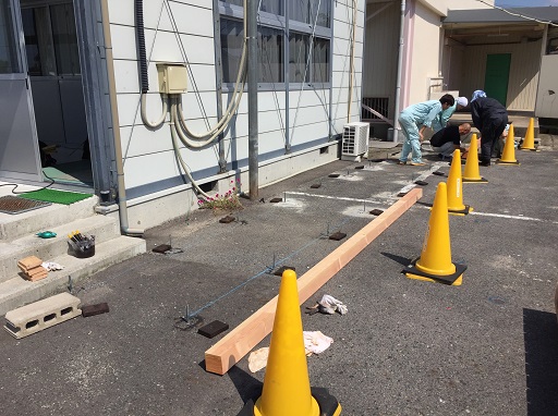 木造建築科の作業開始