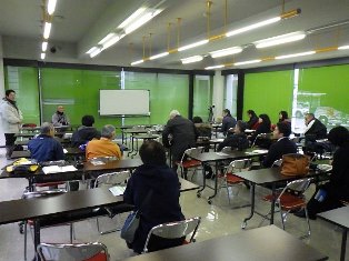 東郷池探鳥会の様子